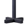 Table Lamp with Metal Cross Legged Base, Black