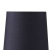 Table Lamp with Metal Cross Legged Base, Black