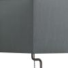 Table Lamp with Wireless Charging and Square Shade, Silver