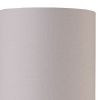 Table Lamp with Curved Abstract Metal Base, Silver