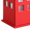 Telephone Booth Jewelry Box with 2 Drawers, Red
