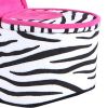 High Heel Zebra Shoe Jewelry Box with 2 Hooks, Multicolor