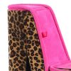 High Heel Cheetah Shoe Jewelry Box with 2 Hooks, Multicolor