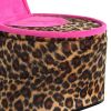 High Heel Cheetah Shoe Jewelry Box with 2 Hooks, Multicolor