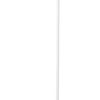 Floor Lamp with Adjustable Torchiere Head and Sleek Metal Body, White