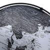Globe Accent Decor with Inbuilt LED, Black and Gray
