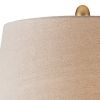 Table Lamp, Polyresin Floral Body, Fabric Shade, Silver, Gold