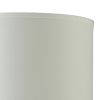 Table Lamp with Pot Bellied Glass Body, Clear and White