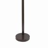 Floor Lamp with 3 Arched Arms and Fabric Shades, Bronze