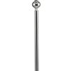 Floor Lamp with Metal Frame and Crystal Accent, White