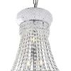 Crystal Ceiling Lamp with Chandelier Design Body, Clear