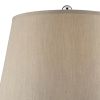Onion Shaped Body Glass Table Lamp with Tapered Shade, Purple