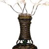 Tree Table Lamp with Aluminum Wire and Multiple LED, White