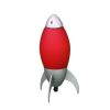Kid Table Lamp with Rocket Design Silhouette, Red