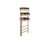 Plant Stand with 3 Tier Design and Folding Metal Frame, Gold