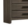 Chest with Black Rectangular Pulls, Gray