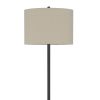 62 Inch Metal Floor Lamp, Tray, Dimmer,  2 USB Ports, Bronze