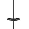62 Inch Metal Floor Lamp, Tray, Dimmer,  2 USB Ports, Bronze
