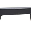 Lue 47 Inch Wood Console Sofa Table, 1 Drawer, Bottom Shelf, Black