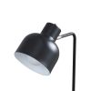 15 Inch Metal Table Lamp, Adjustable Shade, Wireless Charging, Black