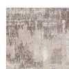 Wyn 7 x 5 Medium Soft Fabric Floor Area Rug, Washable, Abstract Pattern, Gray, Beige