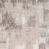 Wyn 7 x 5 Medium Soft Fabric Floor Area Rug, Washable, Abstract Pattern, Gray, Beige