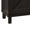 71 Inch Modern TV Entertainment Console, 2 Shelf, 2 Cabinets, Drawer, Brown