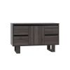 Hosa 47 Inch TV Media Entertainment Console, 2 Drawers, 1 Cabinet, Black