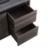 Hosa 47 Inch TV Media Entertainment Console, 2 Drawers, 1 Cabinet, Black