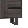 Hosa 47 Inch TV Media Entertainment Console, 2 Drawers, 1 Cabinet, Black