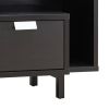 Jett 47 Inch TV Entertainment Console, 2 Drawers, 2 Shelves, U Legs, Brown