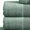 Indy Modern 6 Piece Cotton Towel Set, Softly Textured Design, Turquoise