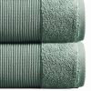 Indy Modern 6 Piece Cotton Towel Set, Softly Textured Design, Turquoise
