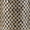 20 Inch Stool Table, Round Wood Design, Modern, Capiz Inlay, Black, White