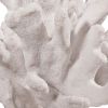 Lily 9 Inch Faux Coral Accent Figurine, Polyresin Tabletop Sculpture, White