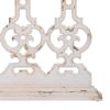 32 Inch Console Table, Fir Wood, Traditional, Scrollwork, Antique White