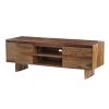 58 Inch TV Media Entertainment Cabinet, 2 Door 1 Shelf, Sheesham Wood Brown