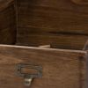19, 13, 10 Inch Fir Wood Box, Set of 4 with Metal Handles, Antique Brown