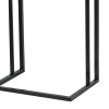 22, 24 Inch Nesting End Tables, Set of 2, Blue And White Pattern Top
