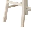 Joss 40 Inch Cottage Wood Counter Height Chair, Set of 2, Gray Seat, Cream