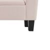 Cesar 55 Inch Ottoman Bench with Storage, Padded, Curved Arms, Pink Velvet
