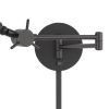 Kash 27 Inch Vintage Wall Lamp, Swing Arm, Adjustable Metal Shade, Bronze