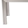 Theo 53 Inch Outdoor Bench, Gray Aluminum Frame, Plank Style Seat Surface