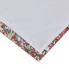 Burges 84 Inch Window Panel Curtain, Red and Pink Reed Print, Rod Pockets