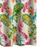 Porto 72 Inch Shower Curtain, Tropical Palm Leaves, Vibrant Blue and Green