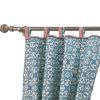 Kaw Set of 2 Panel Curtains, Multicolor Geometric Patterns, Polyester