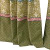 Kaw Set of 2 Panel Curtains, Multicolor Geometric Patterns, Polyester