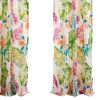 Porto 84 Inch Panel Window Curtains, Tropical Palm Leaves, Green and Blue
