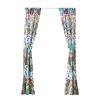 Vana 84 Inch Window Curtains, Decorative Paisley Print Design, Rod Pockets