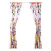 Minsk 84 Inch Window Panel Curtains, Bright Flower Patterns, Vibrant Colors